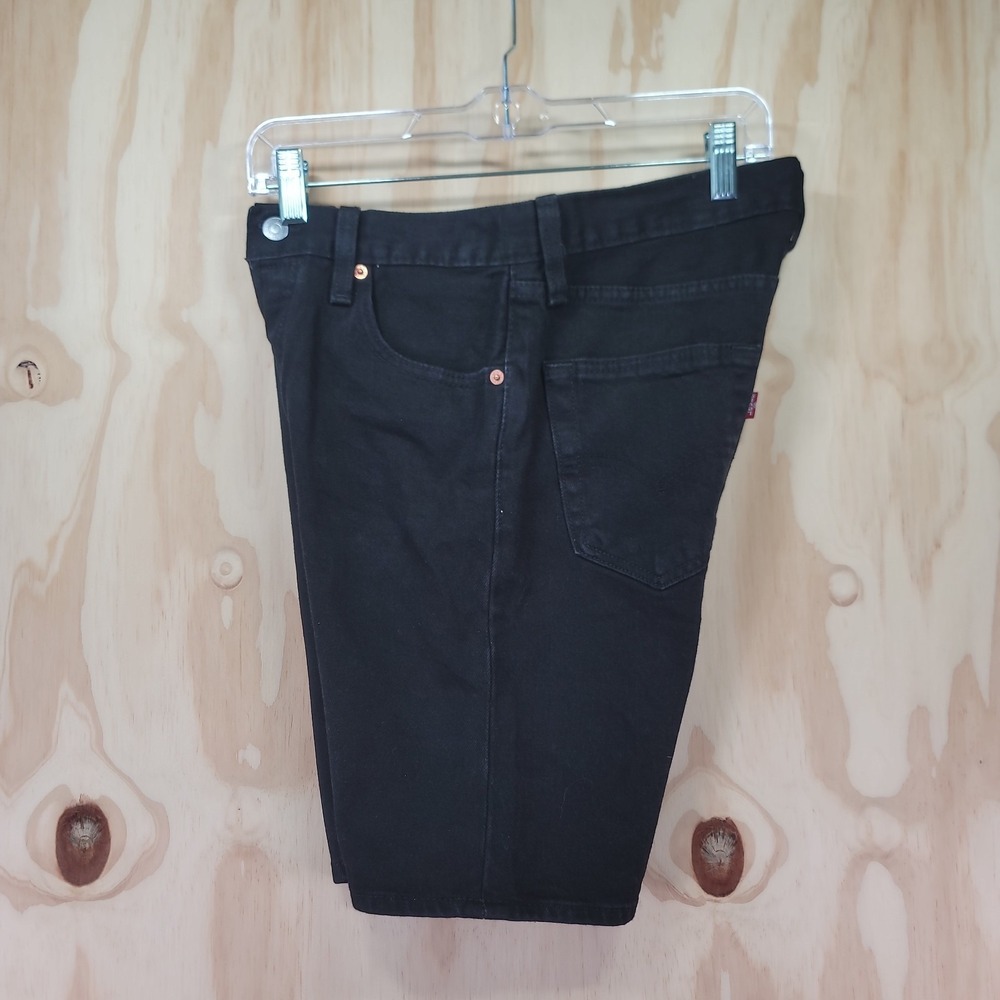 Levis Strauss 501 Denim Jean Shorts‎ Mens 30x9 Black "9 Button Fly Dark Wash NWT - Picture 5 of 16